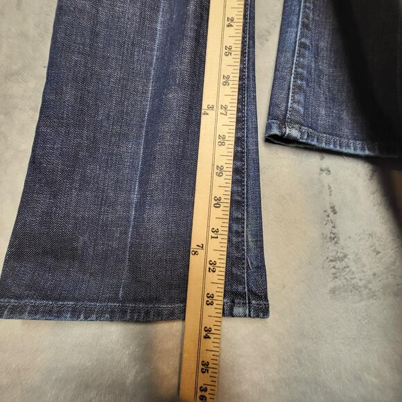 Lucky Brand Jeans Womens 6 28 Blue Stockton Lola Bootcut Long Inseam Made in USA - Picture 6 of 10